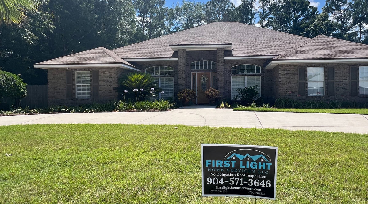 nice residential home with First Light sign in yard